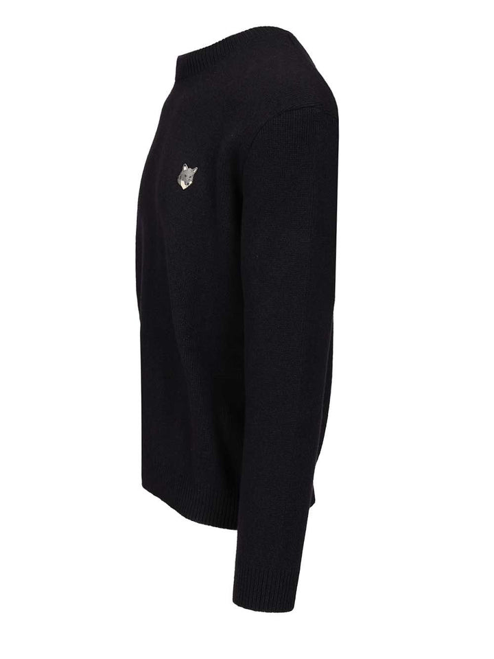 Maison KitsunÉ Lambswool Sweater Knitwear - Blue | 72d9f1907a1653cf41fe8168c43feae0323b4f18