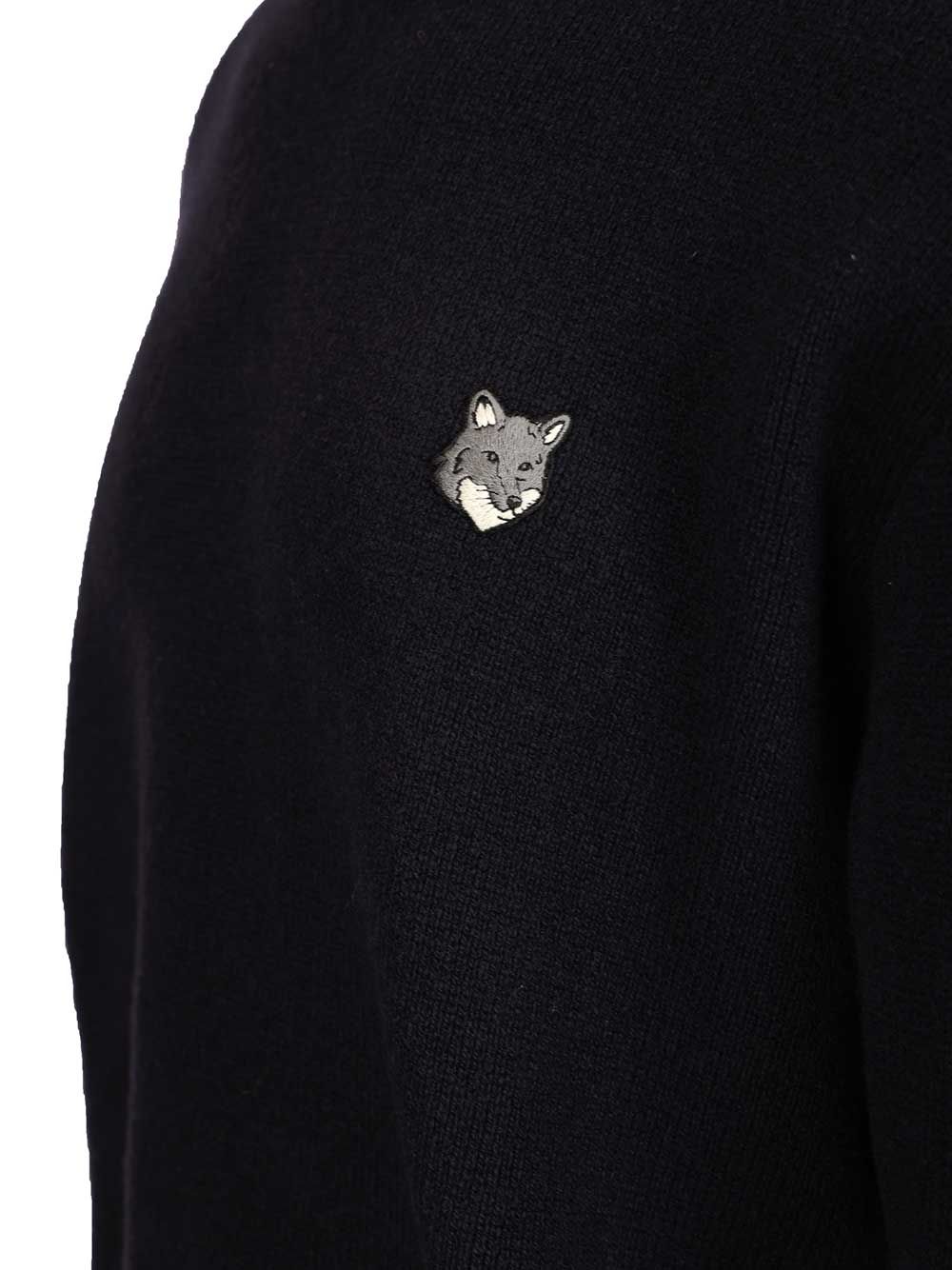 Maison KitsunÉ Lambswool Sweater Knitwear - Blue | dc5f107ba5a79a63ff34bbfe5ffee18c53049c92
