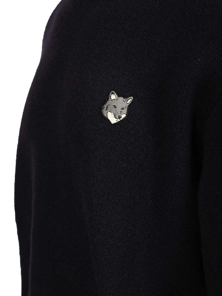 Maison KitsunÉ Lambswool Sweater Knitwear - Blue | 6f14289bf9800b1b8a9d42f808680286dab1deec