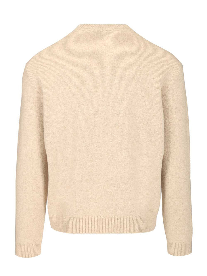 Maison KitsunÉ Lambswool Sweater Knitwear - Beige | 7f0801bb4b9d59557772882a34200695b00b7023