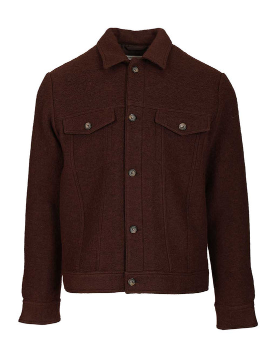 Boiled Wool Bomber Jacket Jackets Grey