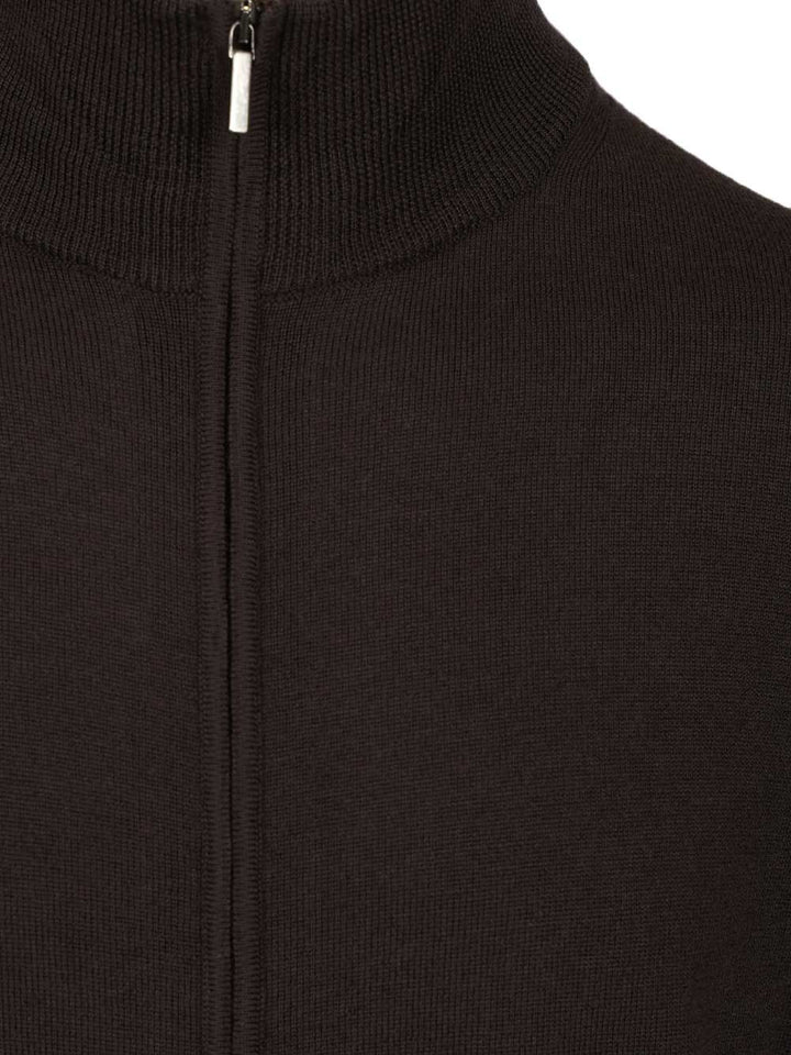 Al Duca D'Aosta Zip-Up Cardigan Knitwear - Brown | 6c47d6eb406655bd45595d122cbd93e9460d14ab