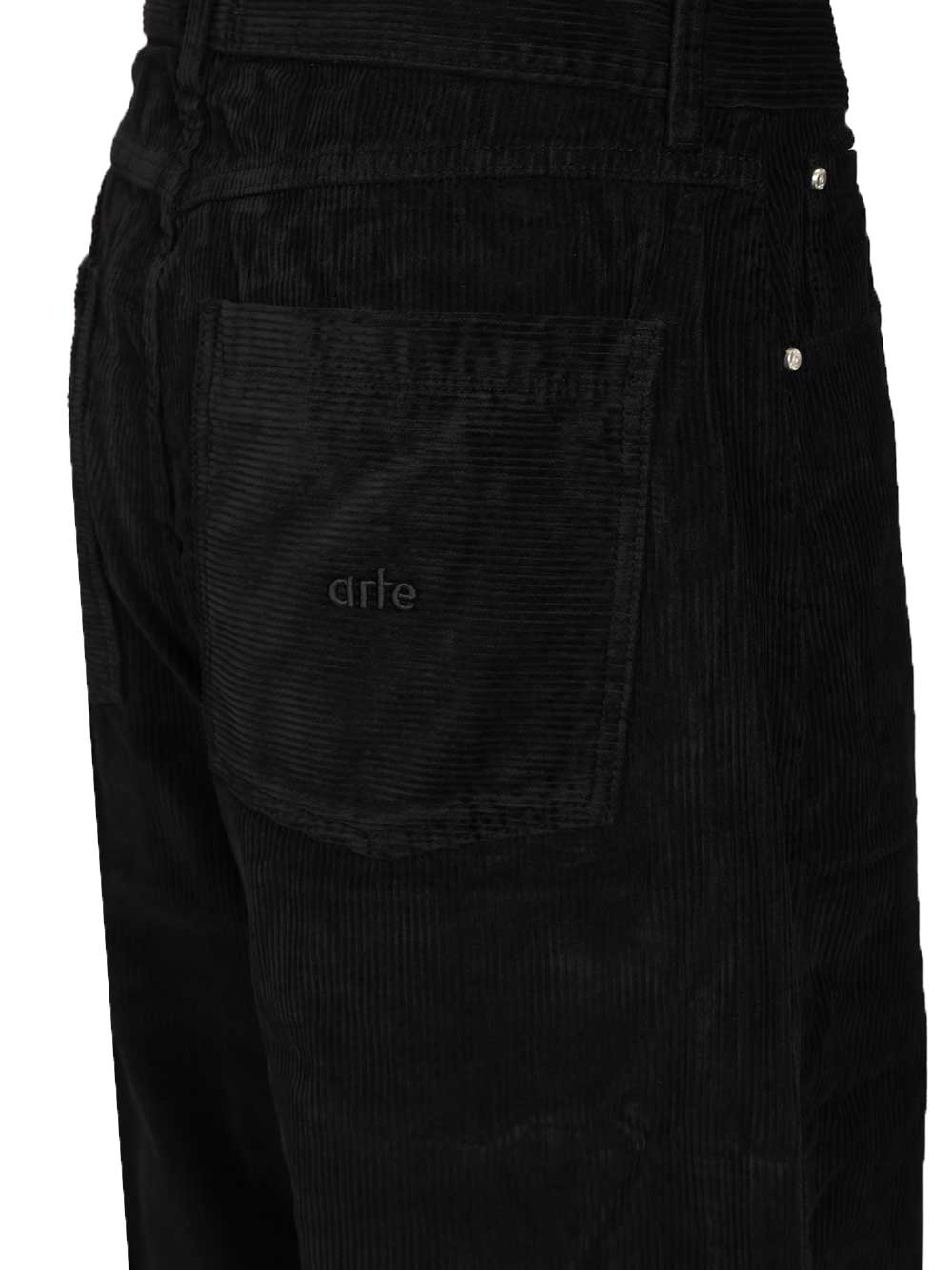 Arte Corduroy Trousers - Black | 95f7ec312266aec5364d8a21fc97812f6df21f6e