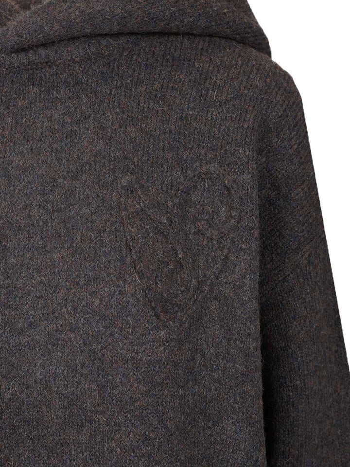 Acne Studios Layered Knitted Hoodie Sweatshirts - Grey | 4b21369b19d1578883713d2f263cbcc7720cd23a