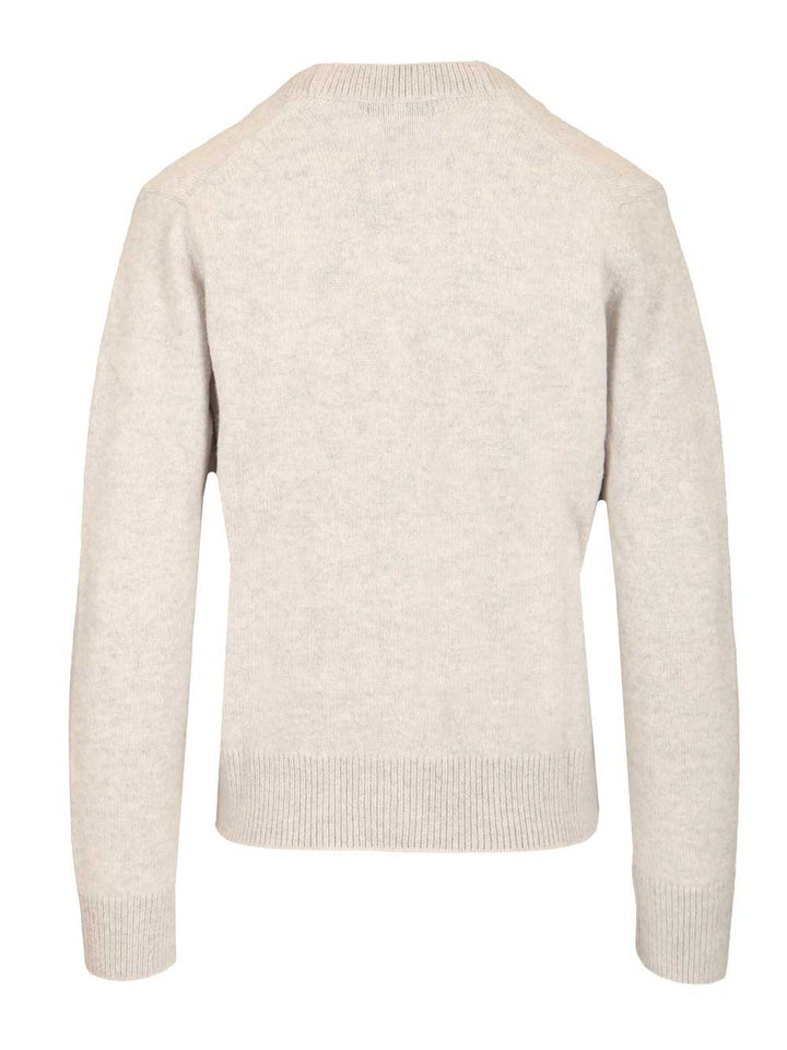 Maison KitsunÉ Baby Fox Knitwear - Grey | 70ca2183a948e3f61caffb58a31e5df09f843a1a