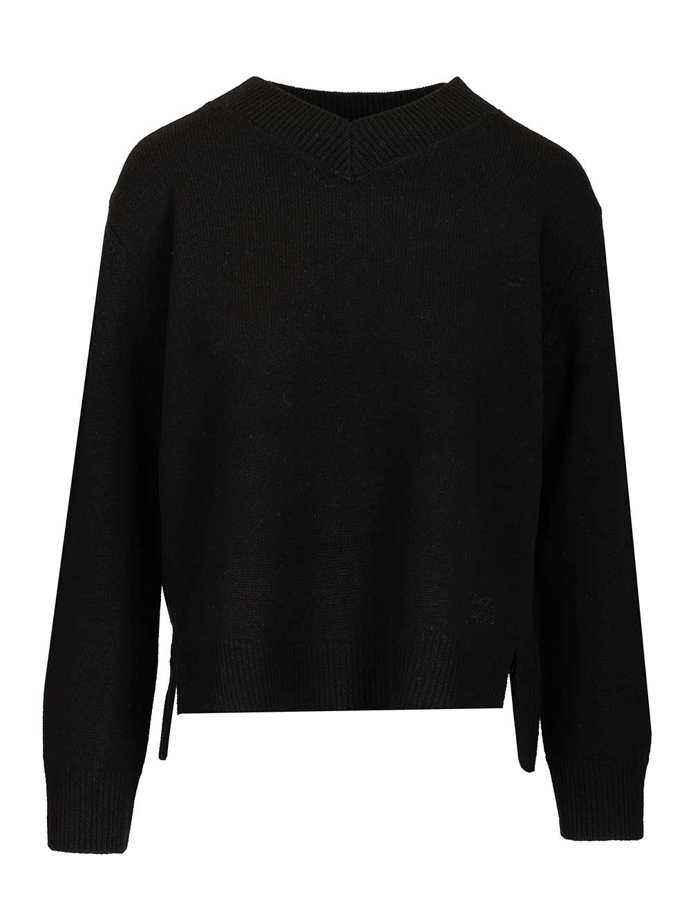 Maison KitsunÉ Merino Wool Sweater Knitwear - Black | 8d59893fd2e767e150f66740692b4abb02371f0d