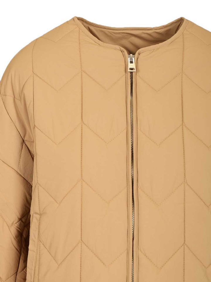 Maison KitsunÉ Quilted Jacket Knitwear - Brown | 5c9ad5489fac2b34b33bb8b430606da4a21c2fbc