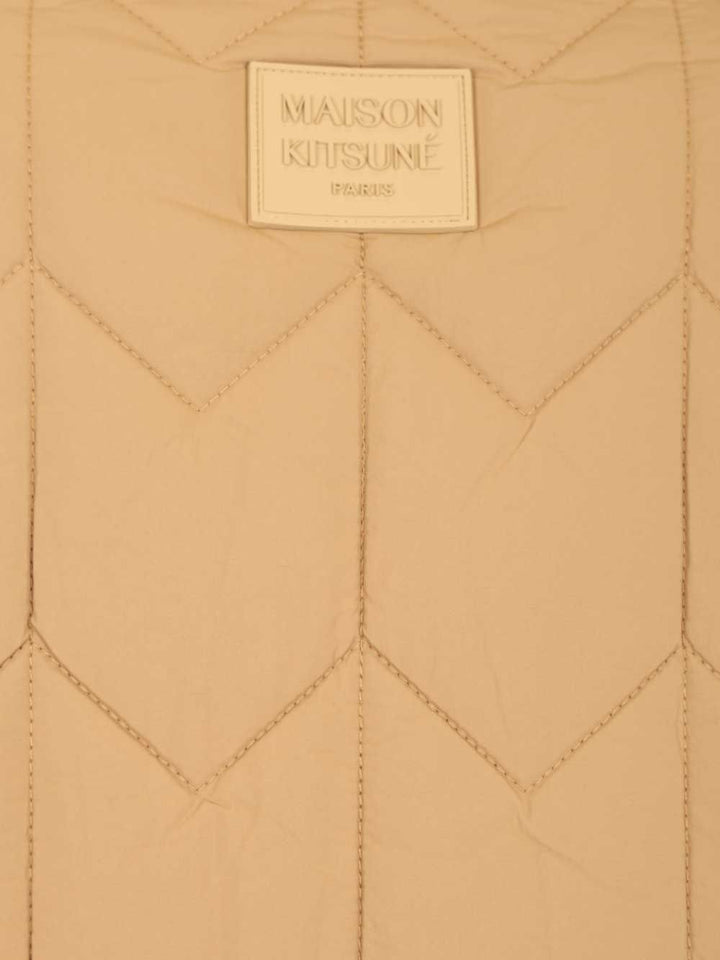 Maison KitsunÉ Quilted Jacket Knitwear - Brown | 9f5932c7cb8b48a6aad4384162e44753ecd6f58a
