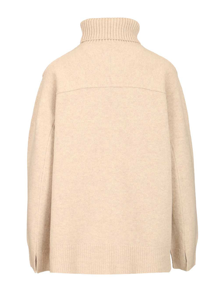 Maison KitsunÉ Chunky Sweater Knitwear - Beige | 2c00ec6396771f86cc008ba2910040762b128e22