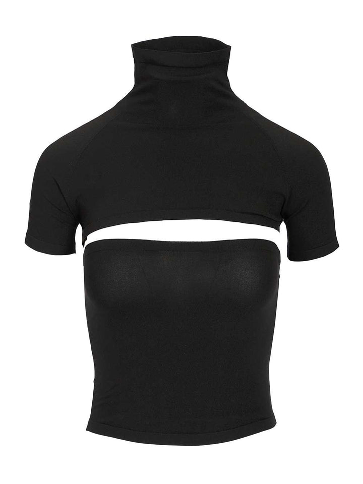 AlaÏA Cut-Out Top Tops - Black | fc0c4a36b78999ec64bd5777e8fe0f02ec6fcfa5