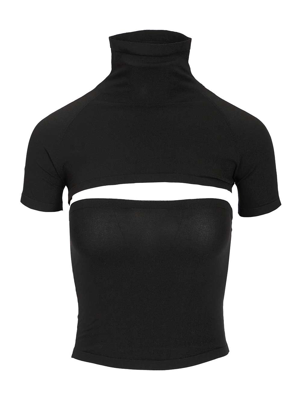 AlaÏA Cut-Out Top Tops - Black | fc0c4a36b78999ec64bd5777e8fe0f02ec6fcfa5