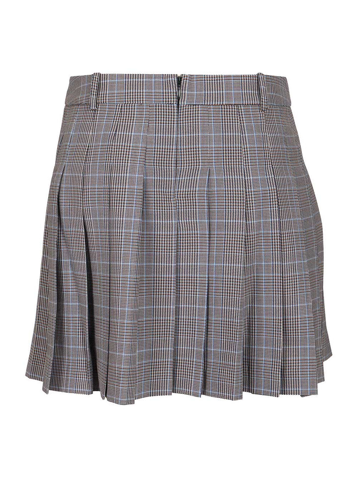 Maison KitsunÉ Pleated Mini Skirt Skirts - Grey | e0710df22560055df3ce647615240bae15fb50af