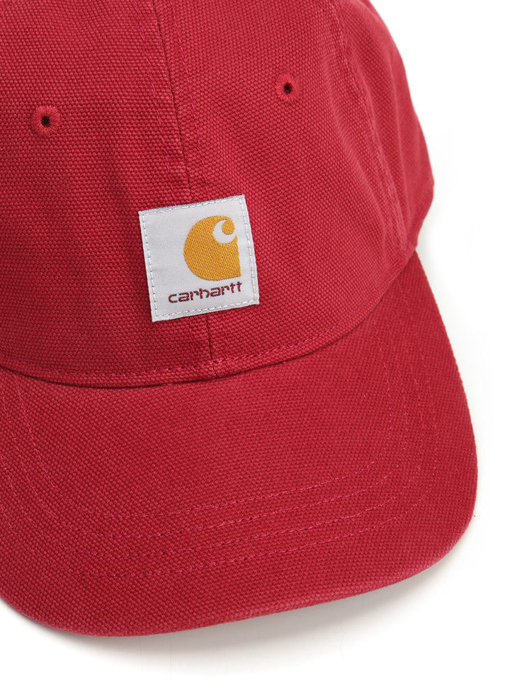 Carhartt Wip Selby Canvas Cap Hats - Red | edaf01046366a6eb14764794a3e1452b1cb9ff96