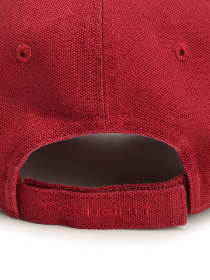 Carhartt Wip Selby Canvas Cap Hats - Red | 91a1a3fa9f5e6e44b0aacd69717cf7c3fcfa8c53