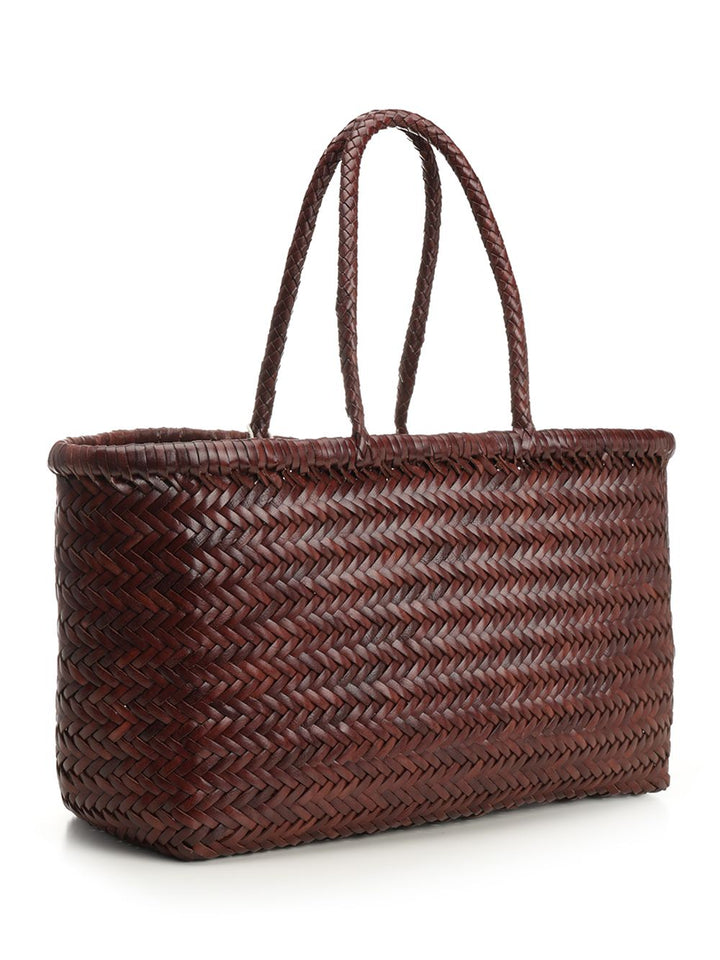 Dragon Diffusion Large  Woven Leather Basket Handbags - Brown | 43ccd61a9c654f0145eb04f9efb23e91d18f3b4d