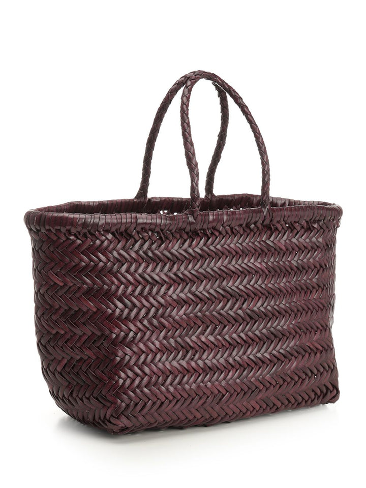 Dragon Diffusion Woven Leather Basket Small Handbags - Bordeaux | 2ac65280bdea5447241fdfd9eb9e365c6943e7d0