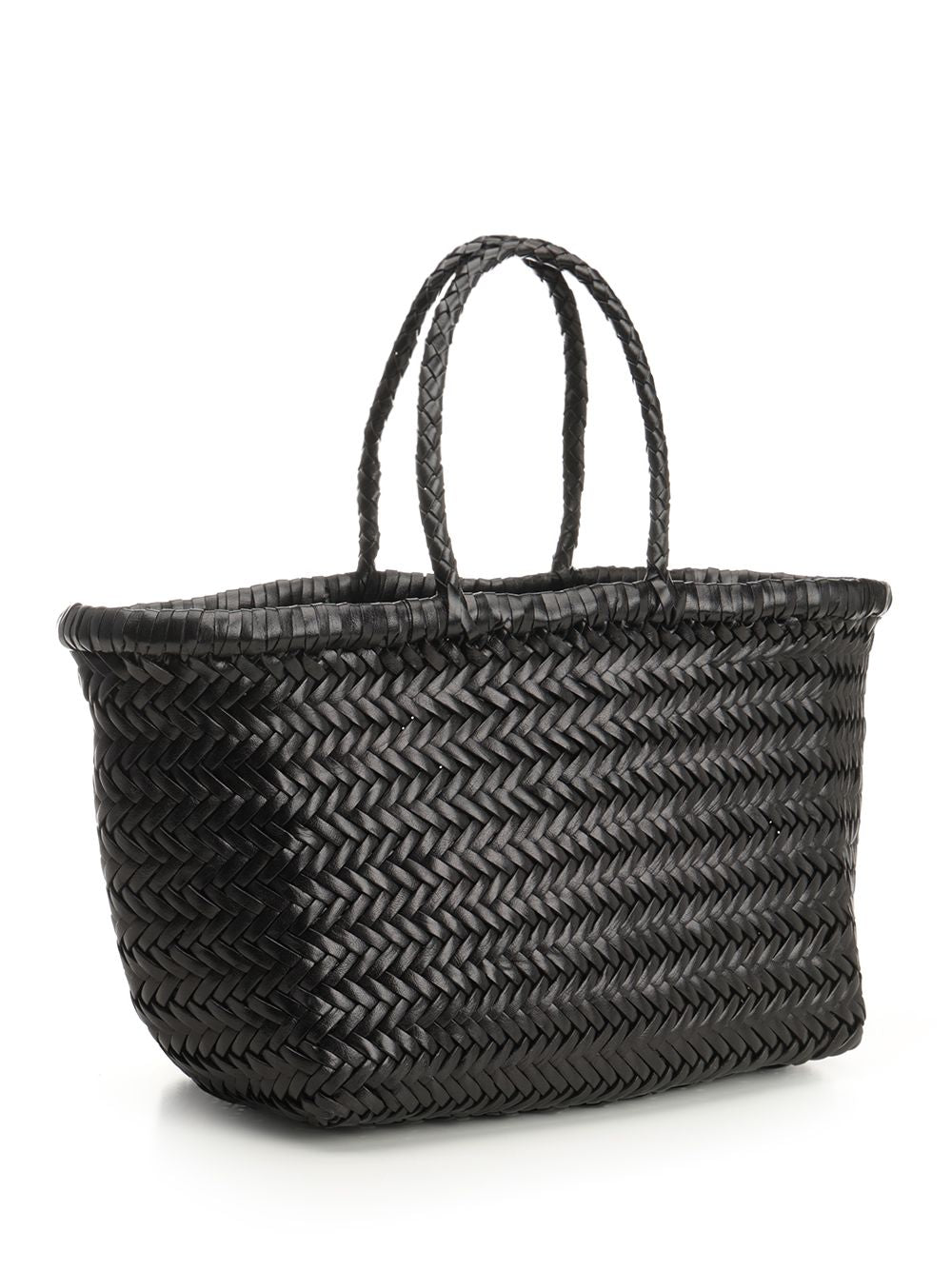 Dragon Diffusion Woven Leather Basket Small Handbags - Black | 4fb46a06e48685a96e39cf2a937cb3757e5c80f8