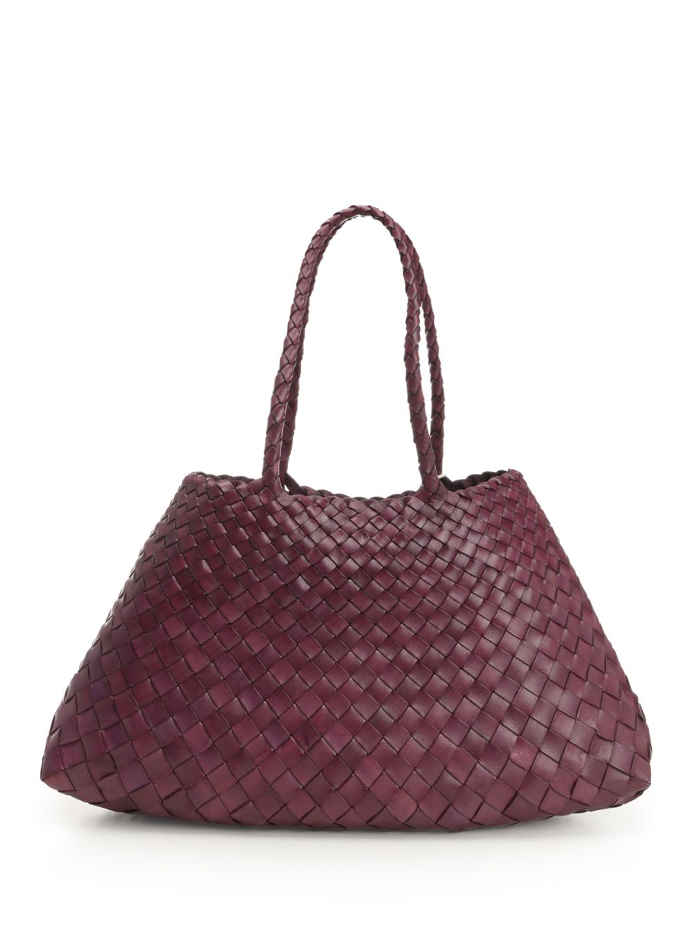 Dragon Diffusion Santa Croce Big Woven Leather Tote Bag Shoulder Bags - Bordeaux | 206154e90855bd7f04f7b74c80b743215b447d20