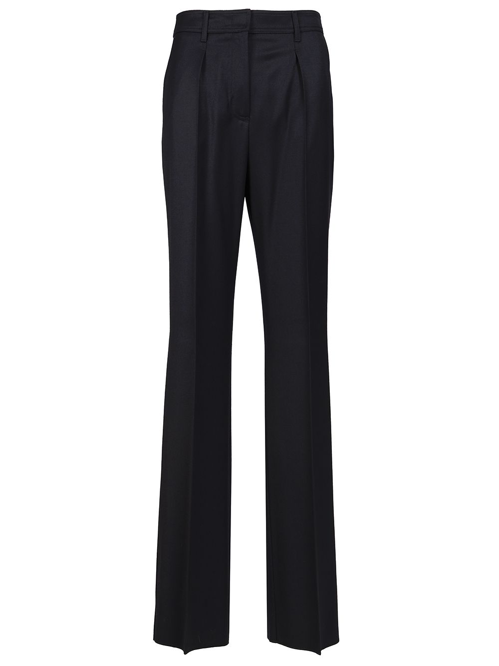 Max Mara Wool Gabardine Trousers - Blue | 51e6afdd8cb87741436f92a23d67b307f12cbbf8