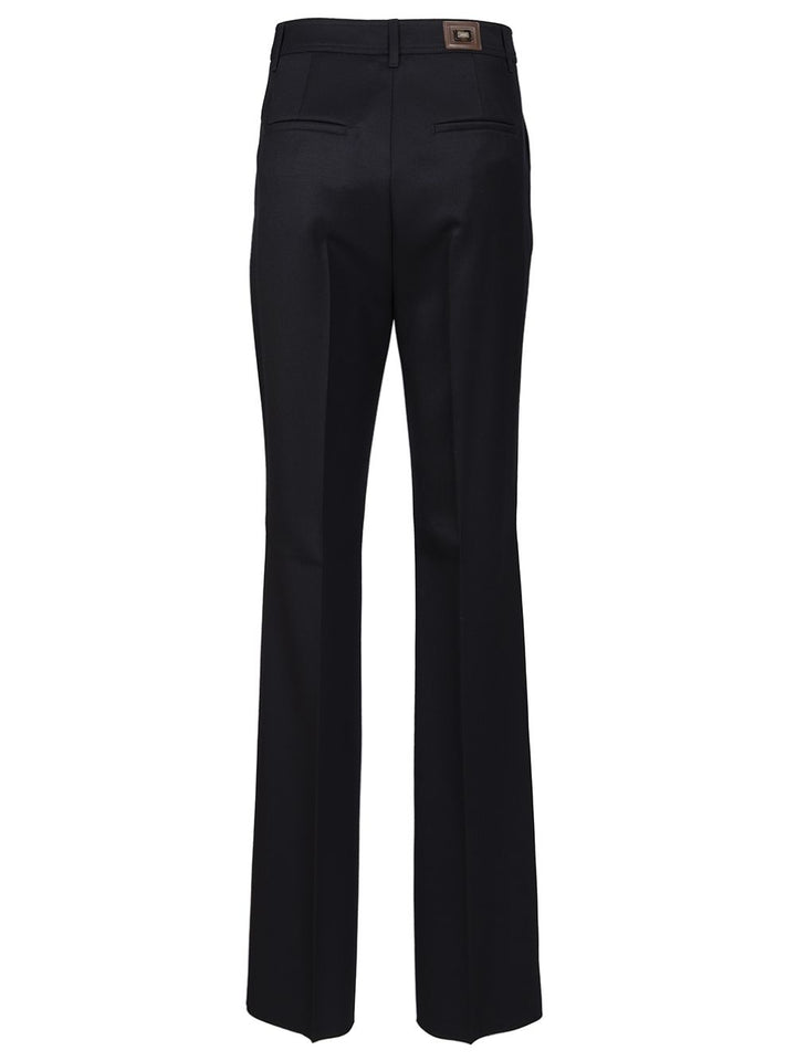 Max Mara Wool Gabardine Trousers - Blue | 4fe9fca048bc389ba0bc212f3d65b3d0ef20fd12