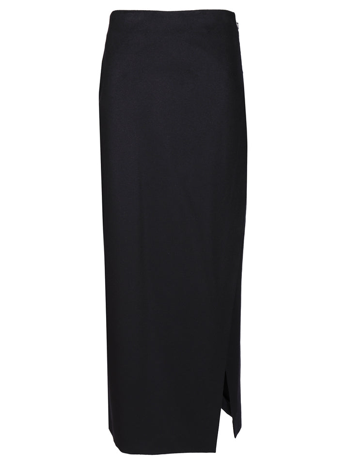 Max Mara Studio Wool Wrap Skirt Skirts - Blue | 9519c0e6b4295fbd765fa006278139a52dfe6bcf