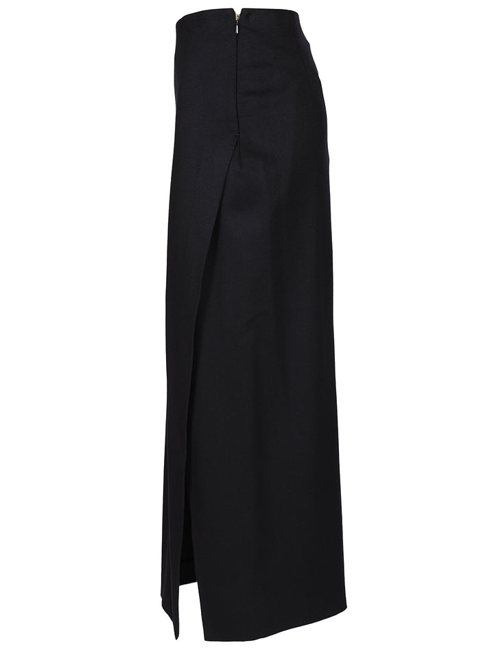 Max Mara Studio Wool Wrap Skirt Skirts - Blue | 250e16fe7ab558b2b67c31af1311066b5b022733