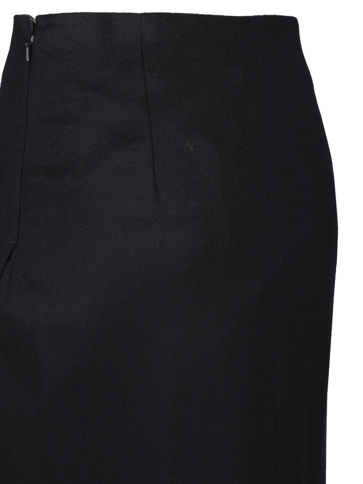 Max Mara Studio Wool Wrap Skirt Skirts - Blue | 80cfc97bac9488ba3cc1af1d27ac107da2bef809