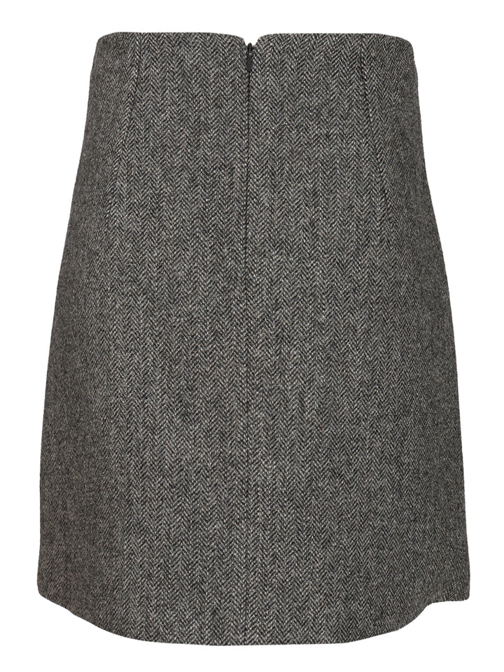 Weekend Max Mara Chevron Wool Skirt Skirts - Grey | 532572db80d108b54245c1c8e66efc91a1e64c44
