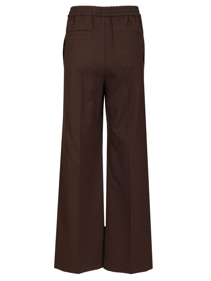 Weekend Max Mara Petra Trousers In Technical Gabardine Jackets - Brown | 325a033c40dbae97aac62c0a20b66cbc12c211b4