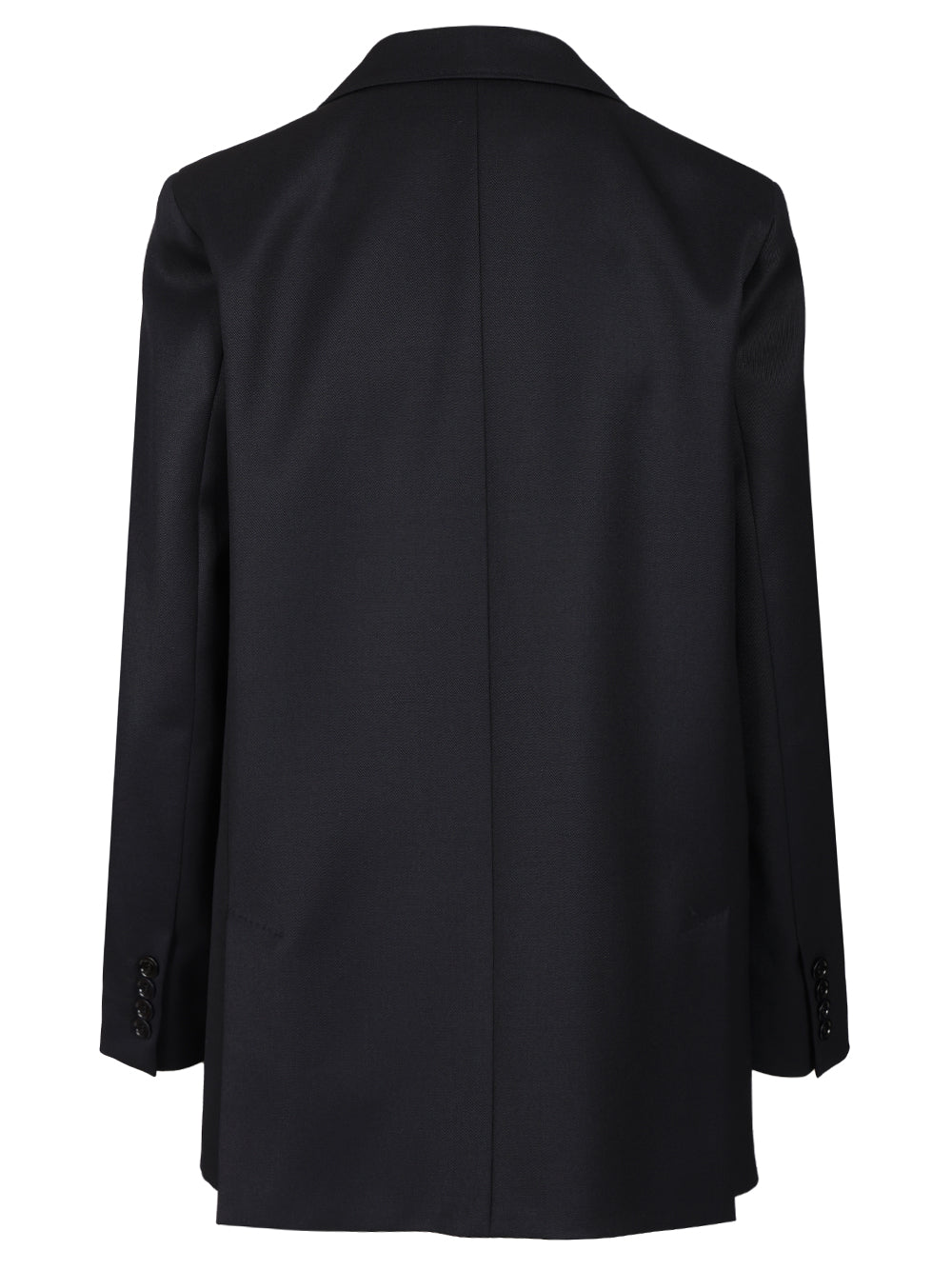 Max Mara Double-Breasted Wool Blazer Jackets - Blue | 0a56393e7573e4b7d6db40551ae5d2526f741fdb