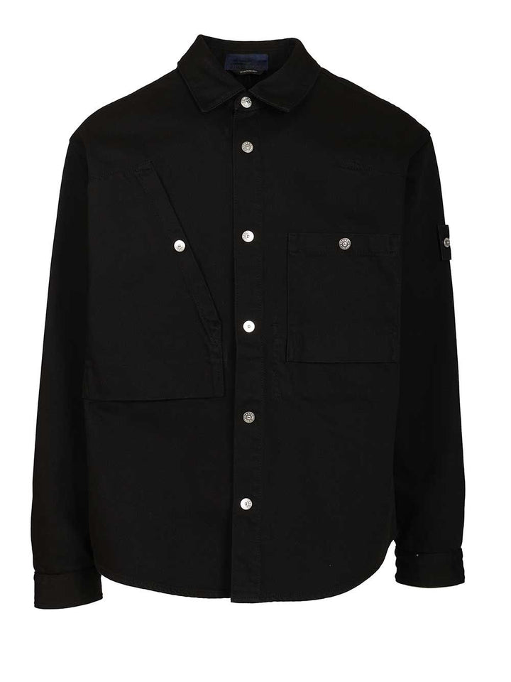 Stone Island Denim Shirt Jackets - Black | c18a1ee944dc877ffd5370ca77444257aa23c363