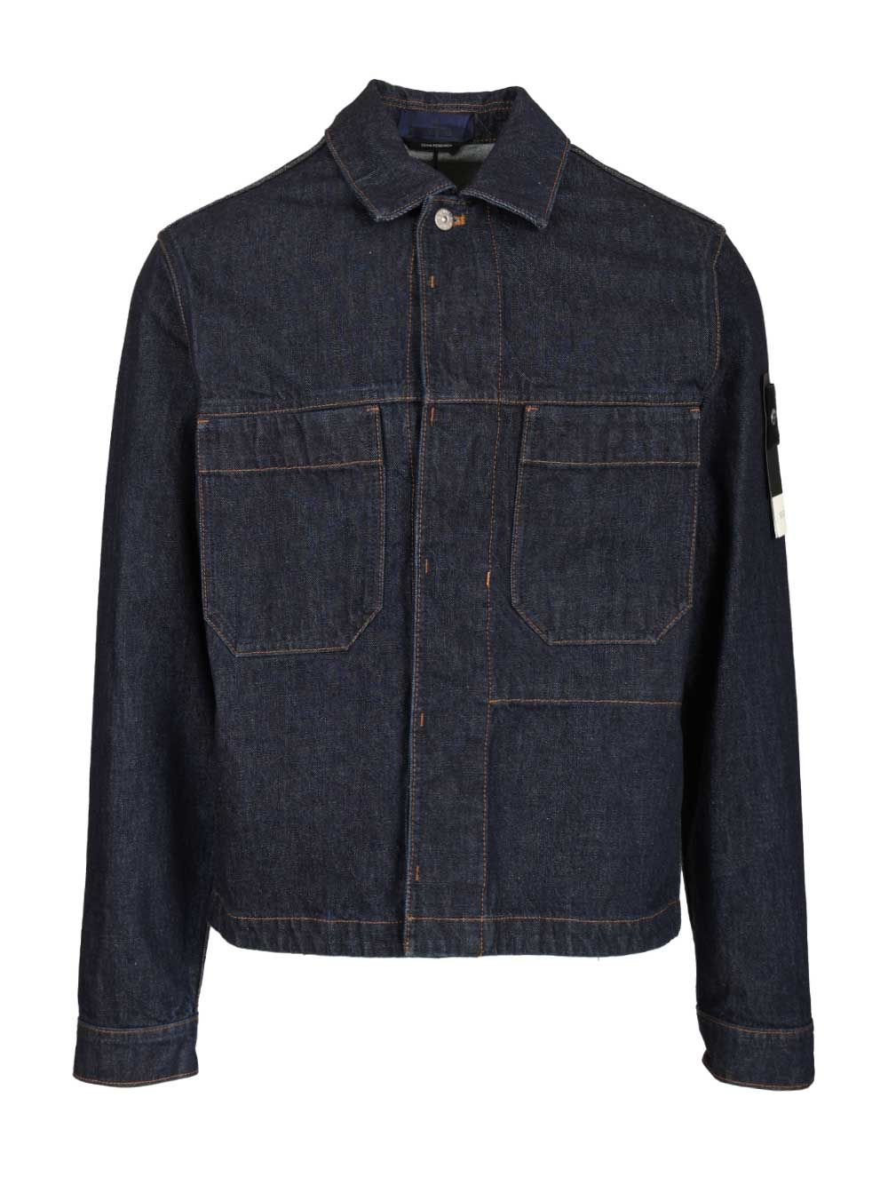 Stone Island Denim Jacket Jackets - Blue | b64941592cae0bd5bf2703ed8d81232b52154982