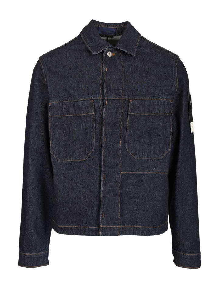 Stone Island Denim Jacket Jackets - Blue | b64941592cae0bd5bf2703ed8d81232b52154982