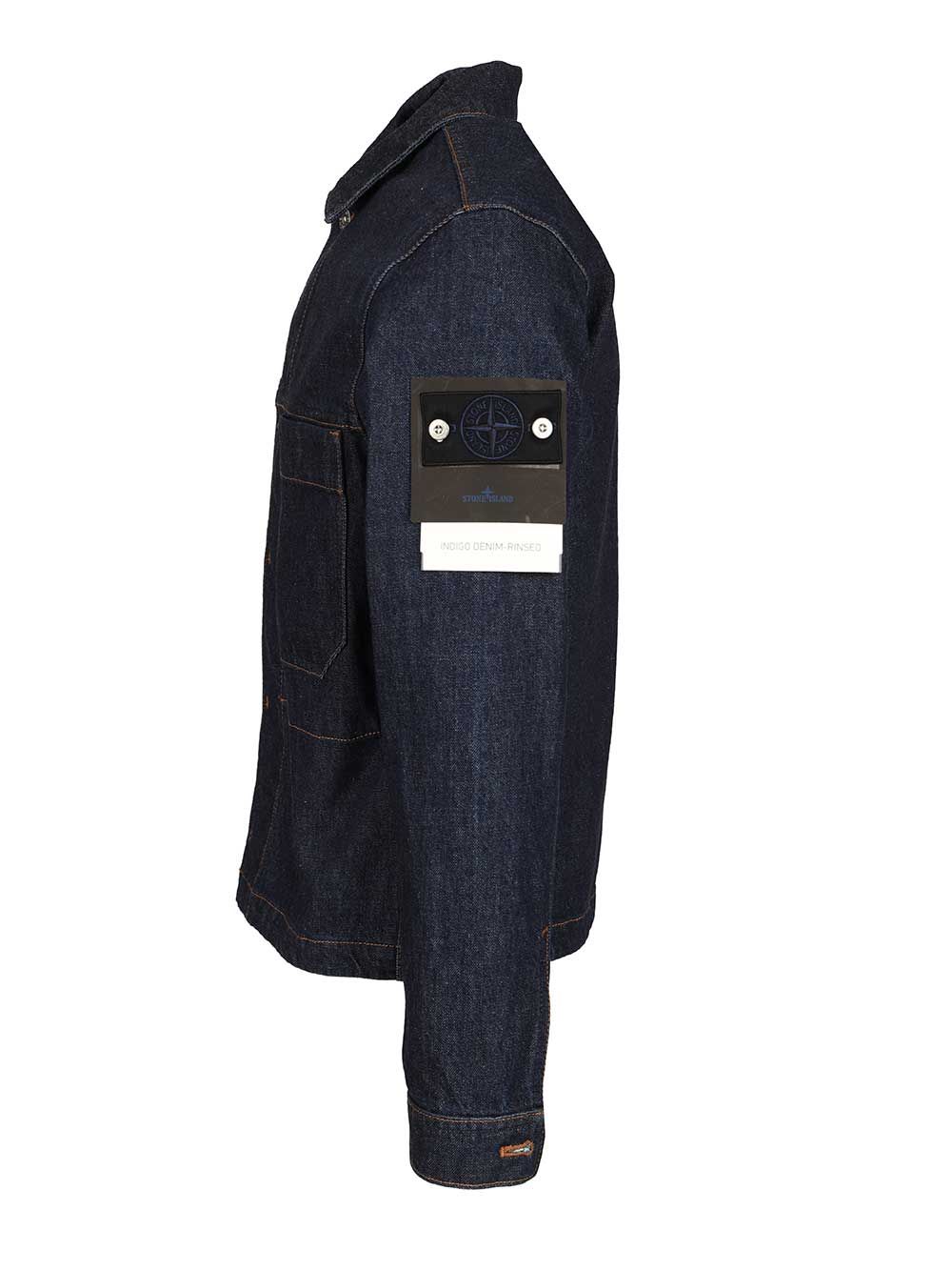 Stone Island Denim Jacket Jackets - Blue | 08b7e8f68202f428db269709a3745f36b4ac5f6a