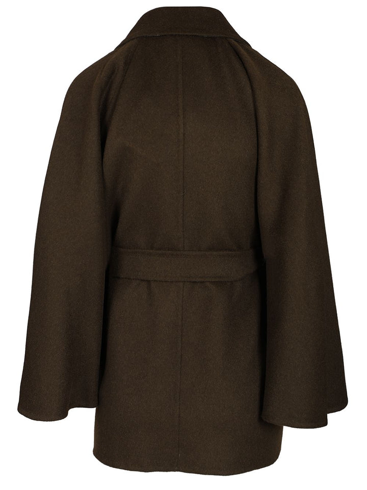 Max Mara Short Robe Coat Coats - Grey | 4ef80938d90511f78f5b58f251f80c61a7dc6da4