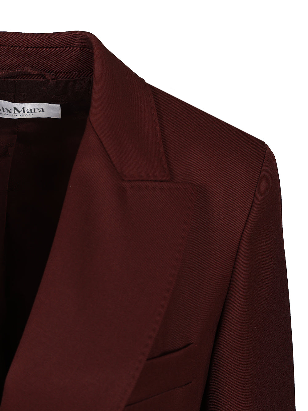 Max Mara Double-Breasted Wool Blazer Jackets - Bordeaux | d5c9fdaa5f10d898883e0a148c890a06b002cd11
