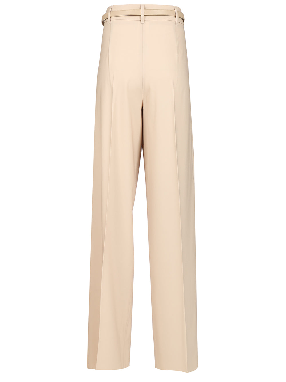 Max Mara Studio Wool Twill Trousers - White | a063fe27035b0b448468818aa0d1895171fb14de