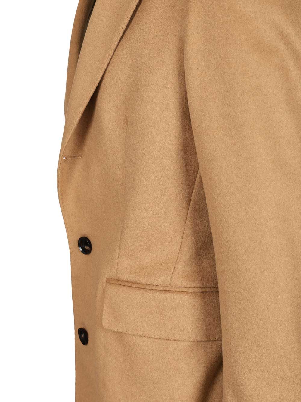 Al Duca D'Aosta Camel Wool Blend Coat Coats - Beige | 132dd25133c39b65e7502839498233a4ba15683b