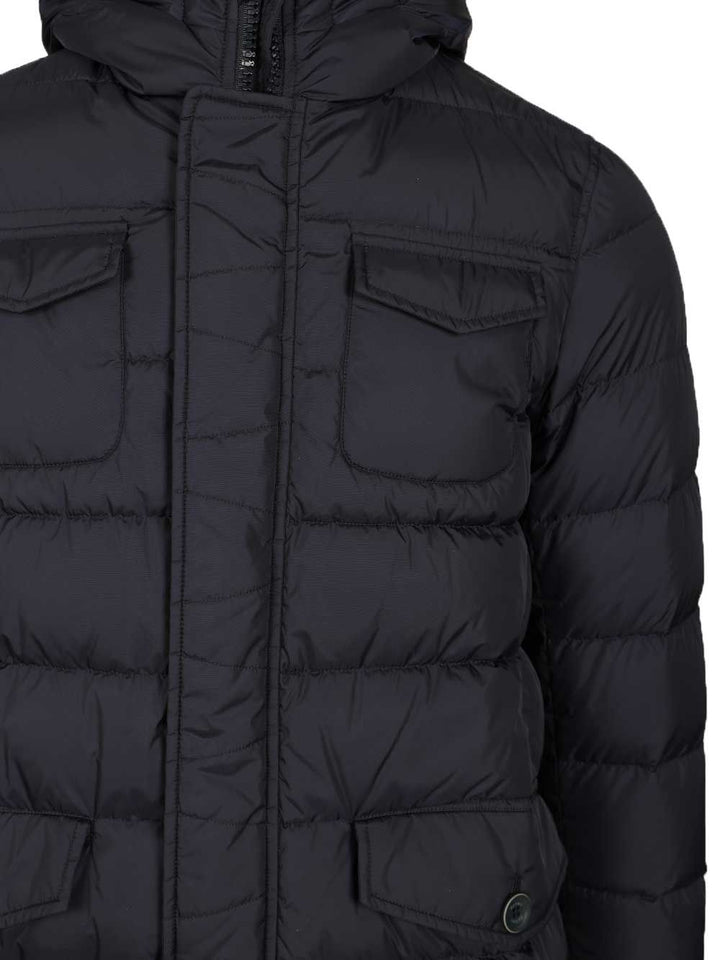 Herno A-Shape Parka In Chamonix Nylon Jackets - Blue | ebee6411e42b733cc20c5a9f17613064a27bc40e