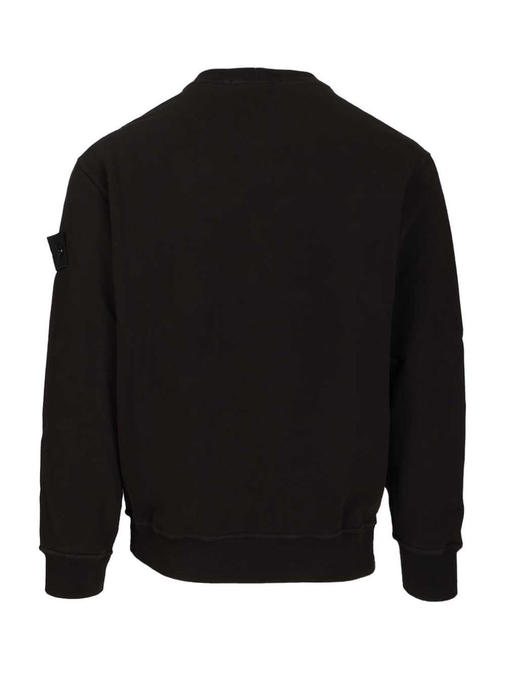 Stone Island Crew Neck Sweatshirt Sweatshirts - Black | 7b9f2ad462a646a51007270628be05210df59a5b
