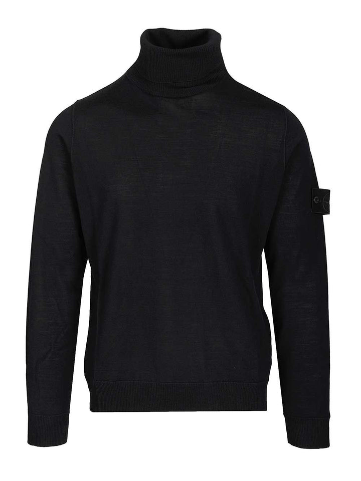 Stone Island Turtleneck Sweater Knitwear - Blue | f9685a25aaf631969bddfb24f33f96be0f14a218