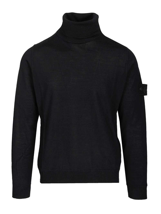 Turtleneck Sweater Knitwear Blue