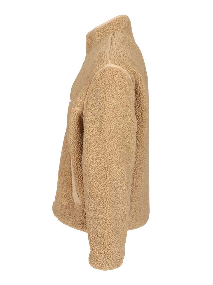 Maison KitsunÉ Fleece Jacket Jackets - Beige | 8cd222e7c874f6247e5ea527c03096d5df8f1615
