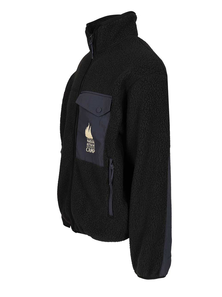 Maison KitsunÉ Fleece Jacket Jackets - Black | e38eec7624030c3e3cffceb35345cae4af297161