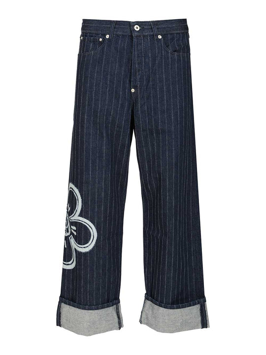 Kenzo X Futura 2000 Cuffed Jeans Blue