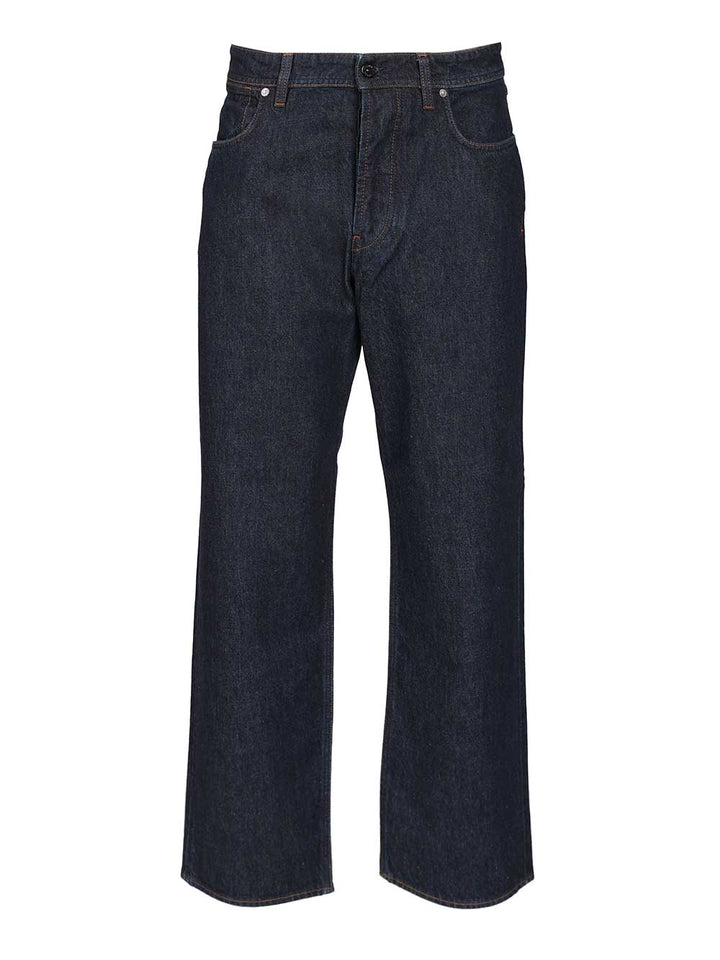 Stone Island Wide Leg Trousers Jeans - Blue | 8db28291babccf516aa2c59d3312421654fba9c8