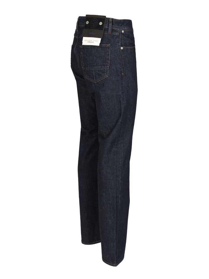 Stone Island Heavy Denim Trousers Jeans - Blue | f8d18f58eebc16a745b11a8724e2a30affe04fbc