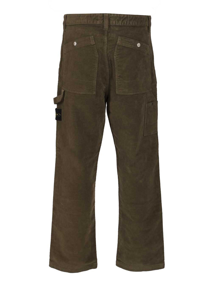 Stone Island Cotton Trousers - Green | e704504484588dce6a087fd2f0bfbad67ef1a11d