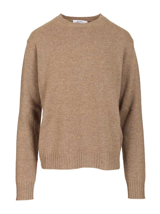 Cashmere Crewneck Sweater Knitwear Beige