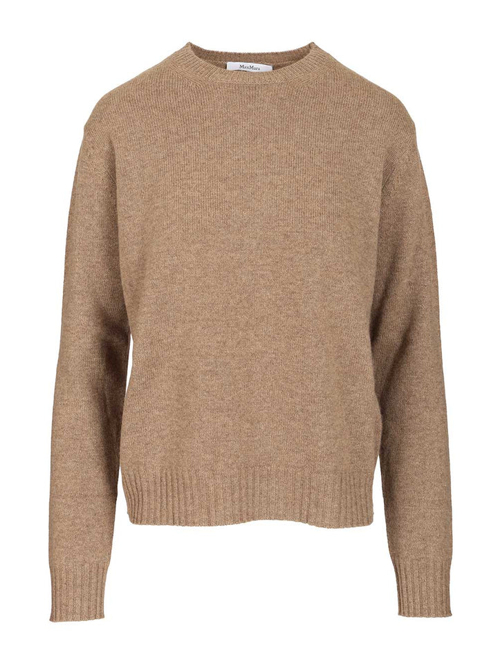 Max Mara Cashmere Crewneck Sweater Knitwear - Beige | f248bfab98b39441bf9802b8661bd3a62b84c19f